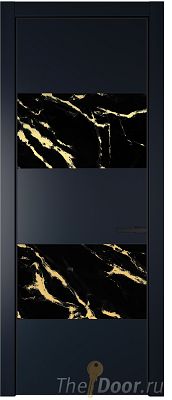 Дверь Profil Doors 22PE цвет Нэви Блу (RAL 7016) кромка Черный матовый RAL9005 стекло Нефи черный узор золото Дверь Profil Doors 22PE цвет Нэви Блу (RAL 7016) кромка Черный матовый RAL9005 стекло Нефи черный узор золото