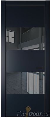 Дверь Profil Doors 22PE цвет Нэви Блу (RAL 7016) кромка Черный матовый RAL9005 стекло Зеркало Grey Дверь Profil Doors 22PE цвет Нэви Блу (RAL 7016) кромка Черный матовый RAL9005 стекло Зеркало Grey