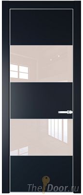 Дверь Profil Doors 22PE цвет Нэви Блу (RAL 7016) кромка Серебро стекло Lacobel Перламутровый лак Дверь Profil Doors 22PE цвет Нэви Блу (RAL 7016) кромка Серебро стекло Lacobel Перламутровый лак