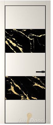 Дверь Profil Doors 22PE цвет Перламутр белый кромка Черный матовый RAL9005 стекло Нефи черный узор золото Дверь Profil Doors 22PE цвет Перламутр белый кромка Черный матовый RAL9005 стекло Нефи черный узор золото