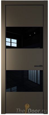 Дверь Profil Doors 22PE цвет Перламутр бронза кромка Черный матовый RAL9005 стекло Lacobel Черный лак Дверь Profil Doors 22PE цвет Перламутр бронза кромка Черный матовый RAL9005 стекло Lacobel Черный лак