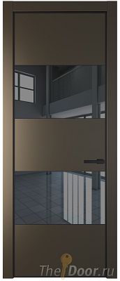 Дверь Profil Doors 22PE цвет Перламутр бронза кромка Черный матовый RAL9005 стекло Зеркало Grey Дверь Profil Doors 22PE цвет Перламутр бронза кромка Черный матовый RAL9005 стекло Зеркало Grey