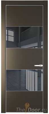 Дверь Profil Doors 22PE цвет Перламутр бронза кромка Серебро стекло Зеркало Grey Дверь Profil Doors 22PE цвет Перламутр бронза кромка Серебро стекло Зеркало Grey