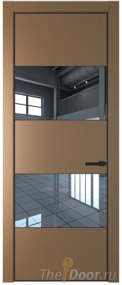 Дверь Profil Doors 22PE цвет Перламутр золото кромка Черный матовый RAL9005 стекло Зеркало Дверь Profil Doors 22PE цвет Перламутр золото кромка Черный матовый RAL9005 стекло Зеркало