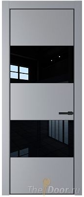 Дверь Profil Doors 22PE цвет Смоки (RAL 870-02) кромка Черный матовый RAL9005 стекло Lacobel Черный лак Дверь Profil Doors 22PE цвет Смоки (RAL 870-02) кромка Черный матовый RAL9005 стекло Lacobel Черный лак