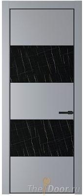 Дверь Profil Doors 22PE цвет Смоки (RAL 870-02) кромка Черный матовый RAL9005 стекло Неро мрамор Дверь Profil Doors 22PE цвет Смоки (RAL 870-02) кромка Черный матовый RAL9005 стекло Неро мрамор