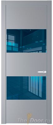 Дверь Profil Doors 22PE цвет Смоки (RAL 870-02) кромка Серебро стекло Зеркало Blue Дверь Profil Doors 22PE цвет Смоки (RAL 870-02) кромка Серебро стекло Зеркало Blue