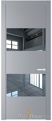 Дверь Profil Doors 22PE цвет Смоки (RAL 870-02) кромка Серебро стекло Зеркало Дверь Profil Doors 22PE цвет Смоки (RAL 870-02) кромка Серебро стекло Зеркало