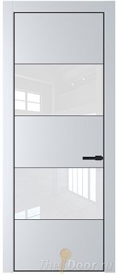 Дверь Profil Doors 22PE цвет Вайт (RAL 110 96 02) кромка Черный матовый RAL9005 стекло Lacobel лак Классик Дверь Profil Doors 22PE цвет Вайт (RAL 110 96 02) кромка Черный матовый RAL9005 стекло Lacobel лак Классик