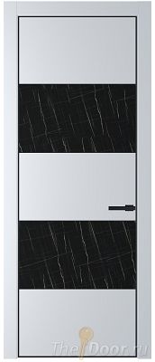 Дверь Profil Doors 22PE цвет Вайт (RAL 110 96 02) кромка Черный матовый RAL9005 стекло Неро мрамор Дверь Profil Doors 22PE цвет Вайт (RAL 110 96 02) кромка Черный матовый RAL9005 стекло Неро мрамор
