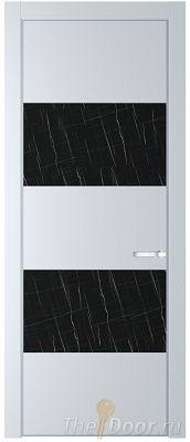 Дверь Profil Doors 22PE цвет Вайт (RAL 110 96 02) кромка Серебро стекло Неро мрамор Дверь Profil Doors 22PE цвет Вайт (RAL 110 96 02) кромка Серебро стекло Неро мрамор