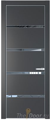 Дверь Profil Doors 23PE цвет Графит (Pantone 425С) кромка Серебро стекло Зеркало Дверь Profil Doors 23PE цвет Графит (Pantone 425С) кромка Серебро стекло Зеркало