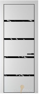 Дверь Profil Doors 23PE цвет Крем Вайт (RAL 120-02) кромка Черный матовый RAL9005 стекло Нефи черный узор серебро Дверь Profil Doors 23PE цвет Крем Вайт (RAL 120-02) кромка Черный матовый RAL9005 стекло Нефи черный узор серебро