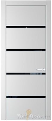 Дверь Profil Doors 23PE цвет Крем Вайт (RAL 120-02) кромка Серебро стекло Lacobel Черный лак Дверь Profil Doors 23PE цвет Крем Вайт (RAL 120-02) кромка Серебро стекло Lacobel Черный лак