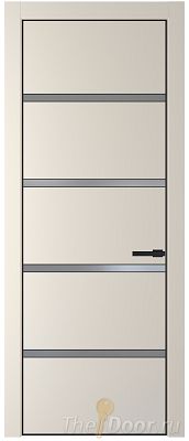 Дверь Profil Doors 23PE цвет Кремовая Магнолия (RAL 120-04) кромка Черный матовый RAL9005 стекло Lacobel Серебро Матлак Дверь Profil Doors 23PE цвет Кремовая Магнолия (RAL 120-04) кромка Черный матовый RAL9005 стекло Lacobel Серебро Матлак