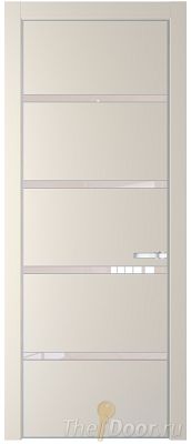Дверь Profil Doors 23PE цвет Кремовая Магнолия (RAL 120-04) кромка Серебро стекло Lacobel Перламутровый лак Дверь Profil Doors 23PE цвет Кремовая Магнолия (RAL 120-04) кромка Серебро стекло Lacobel Перламутровый лак