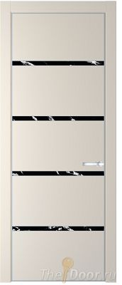 Дверь Profil Doors 23PE цвет Кремовая Магнолия (RAL 120-04) кромка Серебро стекло Нефи черный узор серебро Дверь Profil Doors 23PE цвет Кремовая Магнолия (RAL 120-04) кромка Серебро стекло Нефи черный узор серебро