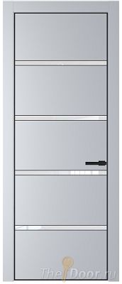 Дверь Profil Doors 23PE цвет Лайт Грей (RAL 870-01) кромка Черный матовый RAL9005 стекло Lacobel лак Классик Дверь Profil Doors 23PE цвет Лайт Грей (RAL 870-01) кромка Черный матовый RAL9005 стекло Lacobel лак Классик