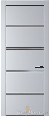 Дверь Profil Doors 23PE цвет Лайт Грей (RAL 870-01) кромка Черный матовый RAL9005 стекло Lacobel Серебро Матлак Дверь Profil Doors 23PE цвет Лайт Грей (RAL 870-01) кромка Черный матовый RAL9005 стекло Lacobel Серебро Матлак