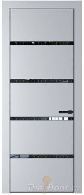 Дверь Profil Doors 23PE цвет Лайт Грей (RAL 870-01) кромка Черный матовый RAL9005 стекло Лоран узор золото Дверь Profil Doors 23PE цвет Лайт Грей (RAL 870-01) кромка Черный матовый RAL9005 стекло Лоран узор золото
