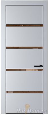 Дверь Profil Doors 23PE цвет Лайт Грей (RAL 870-01) кромка Черный матовый RAL9005 стекло Зеркало Bronza Дверь Profil Doors 23PE цвет Лайт Грей (RAL 870-01) кромка Черный матовый RAL9005 стекло Зеркало Bronza
