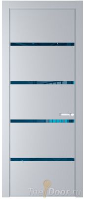 Дверь Profil Doors 23PE цвет Лайт Грей (RAL 870-01) кромка Серебро стекло Зеркало Blue Дверь Profil Doors 23PE цвет Лайт Грей (RAL 870-01) кромка Серебро стекло Зеркало Blue