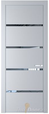 Дверь Profil Doors 23PE цвет Лайт Грей (RAL 870-01) кромка Серебро стекло Зеркало Дверь Profil Doors 23PE цвет Лайт Грей (RAL 870-01) кромка Серебро стекло Зеркало