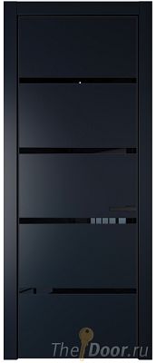 Дверь Profil Doors 23PE цвет Нэви Блу (RAL 7016) кромка Черный матовый RAL9005 стекло Lacobel Черный лак Дверь Profil Doors 23PE цвет Нэви Блу (RAL 7016) кромка Черный матовый RAL9005 стекло Lacobel Черный лак
