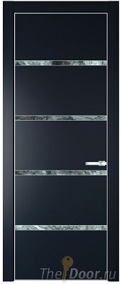 Дверь Profil Doors 23PE цвет Нэви Блу (RAL 7016) кромка Серебро стекло Атриум серебро Дверь Profil Doors 23PE цвет Нэви Блу (RAL 7016) кромка Серебро стекло Атриум серебро