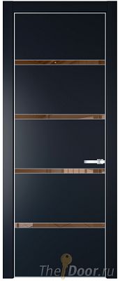 Дверь Profil Doors 23PE цвет Нэви Блу (RAL 7016) кромка Серебро стекло Зеркало Bronza Дверь Profil Doors 23PE цвет Нэви Блу (RAL 7016) кромка Серебро стекло Зеркало Bronza