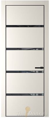 Дверь Profil Doors 23PE цвет Перламутр белый кромка Черный матовый RAL9005 стекло Зеркало Grey Дверь Profil Doors 23PE цвет Перламутр белый кромка Черный матовый RAL9005 стекло Зеркало Grey