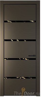 Дверь Profil Doors 23PE цвет Перламутр бронза кромка Черный матовый RAL9005 стекло Нефи черный узор золото Дверь Profil Doors 23PE цвет Перламутр бронза кромка Черный матовый RAL9005 стекло Нефи черный узор золото
