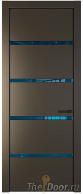 Дверь Profil Doors 23PE цвет Перламутр бронза кромка Черный матовый RAL9005 стекло Зеркало Blue Дверь Profil Doors 23PE цвет Перламутр бронза кромка Черный матовый RAL9005 стекло Зеркало Blue