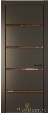 Дверь Profil Doors 23PE цвет Перламутр бронза кромка Черный матовый RAL9005 стекло Зеркало Bronza Дверь Profil Doors 23PE цвет Перламутр бронза кромка Черный матовый RAL9005 стекло Зеркало Bronza