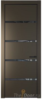 Дверь Profil Doors 23PE цвет Перламутр бронза кромка Черный матовый RAL9005 стекло Зеркало Grey Дверь Profil Doors 23PE цвет Перламутр бронза кромка Черный матовый RAL9005 стекло Зеркало Grey