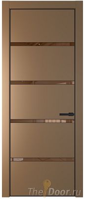 Дверь Profil Doors 23PE цвет Перламутр золото кромка Черный матовый RAL9005 стекло Зеркало Bronza Дверь Profil Doors 23PE цвет Перламутр золото кромка Черный матовый RAL9005 стекло Зеркало Bronza