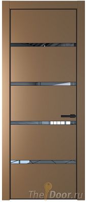 Дверь Profil Doors 23PE цвет Перламутр золото кромка Черный матовый RAL9005 стекло Зеркало Дверь Profil Doors 23PE цвет Перламутр золото кромка Черный матовый RAL9005 стекло Зеркало