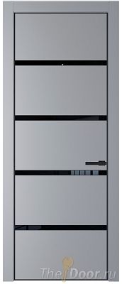 Дверь Profil Doors 23PE цвет Смоки (RAL 870-02) кромка Черный матовый RAL9005 стекло Lacobel Черный лак Дверь Profil Doors 23PE цвет Смоки (RAL 870-02) кромка Черный матовый RAL9005 стекло Lacobel Черный лак