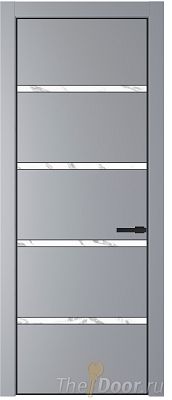Дверь Profil Doors 23PE цвет Смоки (RAL 870-02) кромка Черный матовый RAL9005 стекло Нефи белый узор серебро Дверь Profil Doors 23PE цвет Смоки (RAL 870-02) кромка Черный матовый RAL9005 стекло Нефи белый узор серебро