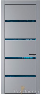 Дверь Profil Doors 23PE цвет Смоки (RAL 870-02) кромка Черный матовый RAL9005 стекло Зеркало Blue Дверь Profil Doors 23PE цвет Смоки (RAL 870-02) кромка Черный матовый RAL9005 стекло Зеркало Blue