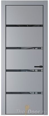 Дверь Profil Doors 23PE цвет Смоки (RAL 870-02) кромка Черный матовый RAL9005 стекло Зеркало Grey Дверь Profil Doors 23PE цвет Смоки (RAL 870-02) кромка Черный матовый RAL9005 стекло Зеркало Grey