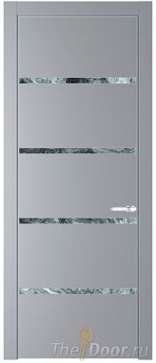 Дверь Profil Doors 23PE цвет Смоки (RAL 870-02) кромка Серебро стекло Атриум серебро Дверь Profil Doors 23PE цвет Смоки (RAL 870-02) кромка Серебро стекло Атриум серебро