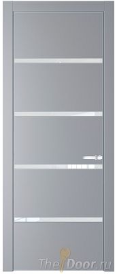 Дверь Profil Doors 23PE цвет Смоки (RAL 870-02) кромка Серебро стекло Lacobel лак Классик Дверь Profil Doors 23PE цвет Смоки (RAL 870-02) кромка Серебро стекло Lacobel лак Классик