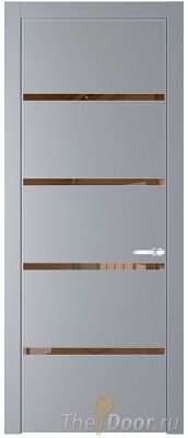 Дверь Profil Doors 23PE цвет Смоки (RAL 870-02) кромка Серебро стекло Зеркало Bronza Дверь Profil Doors 23PE цвет Смоки (RAL 870-02) кромка Серебро стекло Зеркало Bronza