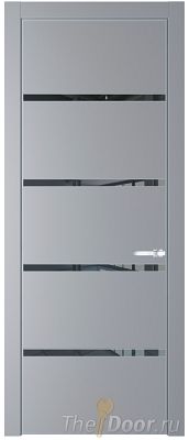 Дверь Profil Doors 23PE цвет Смоки (RAL 870-02) кромка Серебро стекло Зеркало Grey Дверь Profil Doors 23PE цвет Смоки (RAL 870-02) кромка Серебро стекло Зеркало Grey