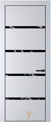 Дверь Profil Doors 23PE цвет Вайт (RAL 110 96 02) кромка Черный матовый RAL9005 стекло Нефи черный узор серебро Дверь Profil Doors 23PE цвет Вайт (RAL 110 96 02) кромка Черный матовый RAL9005 стекло Нефи черный узор серебро
