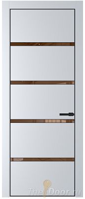 Дверь Profil Doors 23PE цвет Вайт (RAL 110 96 02) кромка Черный матовый RAL9005 стекло Зеркало Bronza Дверь Profil Doors 23PE цвет Вайт (RAL 110 96 02) кромка Черный матовый RAL9005 стекло Зеркало Bronza