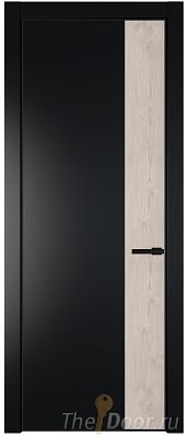 Дверь Profil Doors 24PE цвет Блэк кромка Черный матовый RAL9005 вставка Каштан Светлый Дверь Profil Doors 24PE цвет Блэк кромка Черный матовый RAL9005 вставка Каштан Светлый