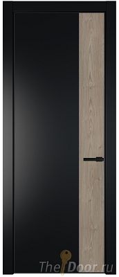 Дверь Profil Doors 24PE цвет Блэк кромка Черный матовый RAL9005 вставка Каштан Темный Дверь Profil Doors 24PE цвет Блэк кромка Черный матовый RAL9005 вставка Каштан Темный
