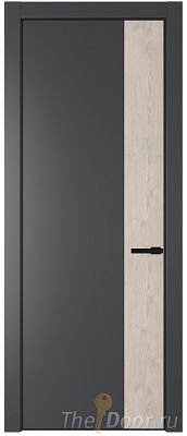 Дверь Profil Doors 24PE цвет Графит (Pantone 425С) кромка Черный матовый RAL9005 вставка Каштан Светлый Дверь Profil Doors 24PE цвет Графит (Pantone 425С) кромка Черный матовый RAL9005 вставка Каштан Светлый